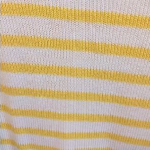 New yellow and white stripe knit sweater - Picture 4 of 4